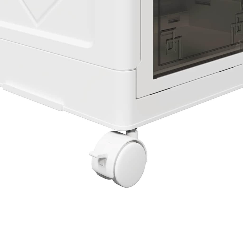 vidaXL Aufbewahrungsbox mit Rädern Stapelbar 28 L 48,5x29,5x33 cm