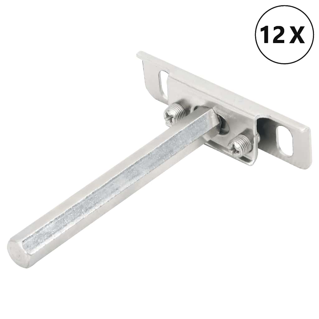 vidaXL Regalträger Schwebend 12 Stk. Unsichtbar Ø12x100 mm