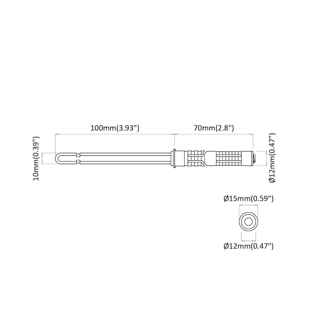 vidaXL Schwebende Regalträger 12 pcs Beige Ø10 x 170 mm Stahl