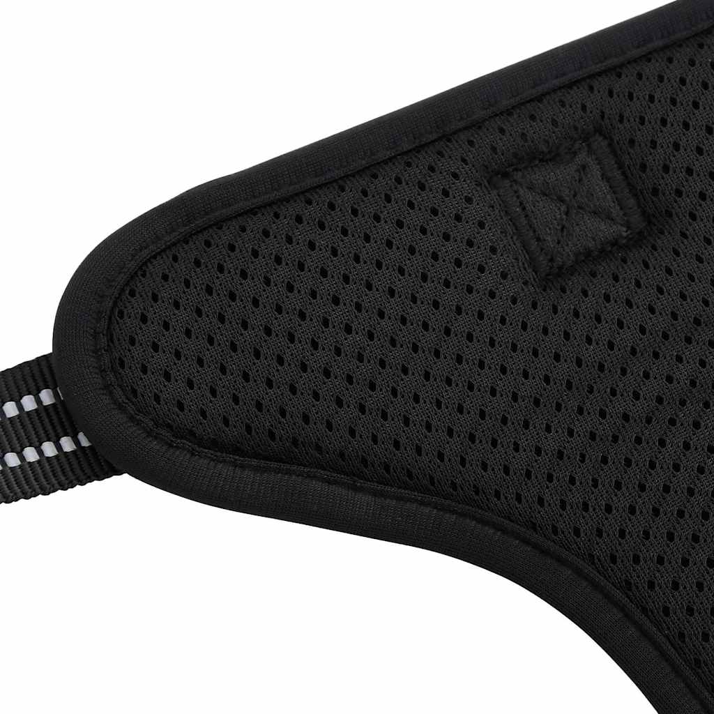 vidaXL Hundegeschirr mit Leine & Halsband Verstellbar Schwarz S