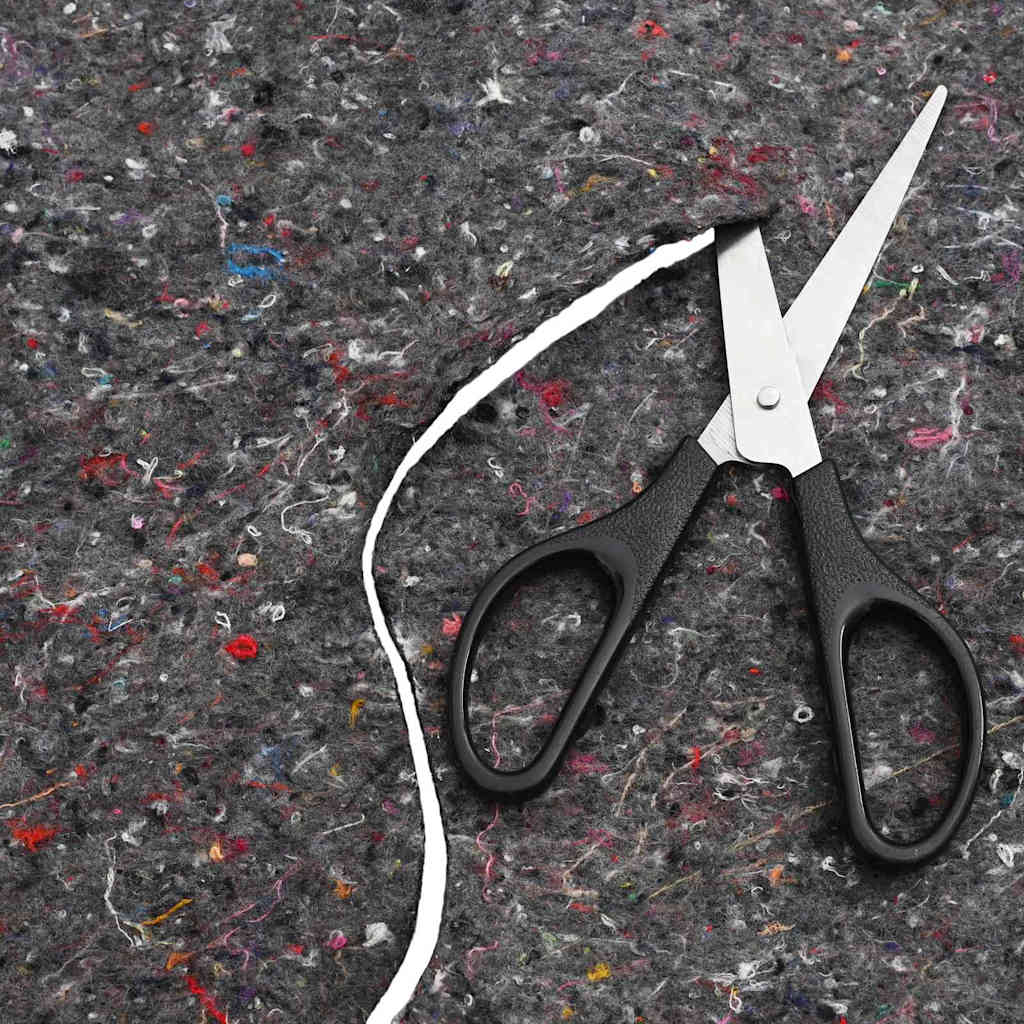 vidaXL Teichvlies Grau 1 x 10 m Polyester und Baumwolle