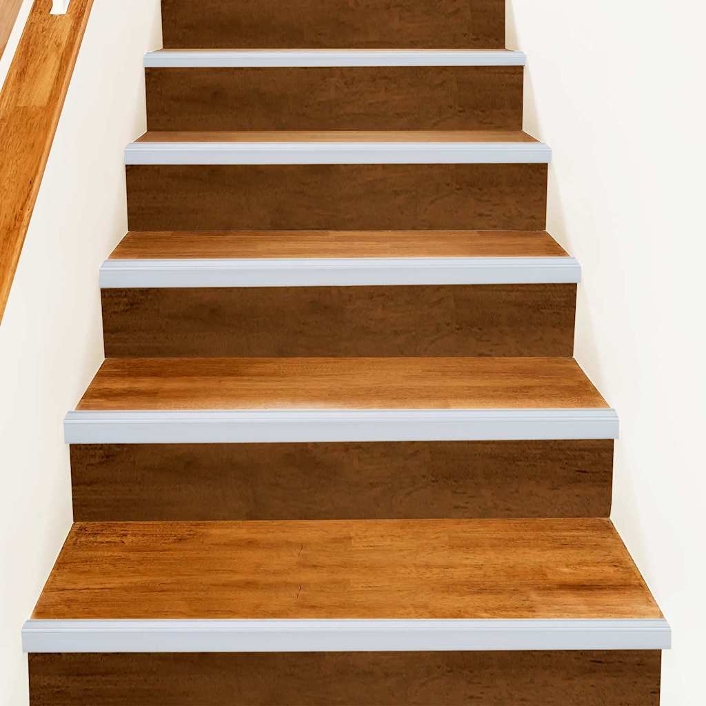 vidaXL Treppenkantenprofile 10 pcs Silber 67 x 3.5 x 3 cm Aluminium