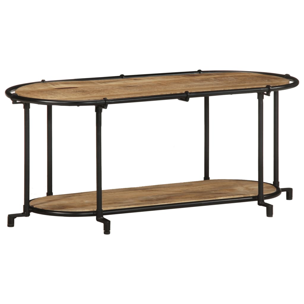 vidaXL TV-Regal 100x42x40 cm Raues Mangoholz