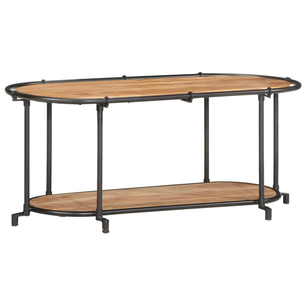 vidaXL TV-Regal 100x42x40 cm Raues Mangoholz