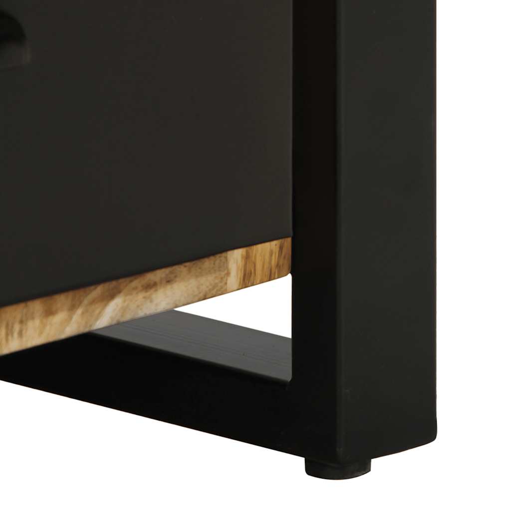 vidaXL Nachttisch 40x30x50 cm Raues Mango-Massivholz