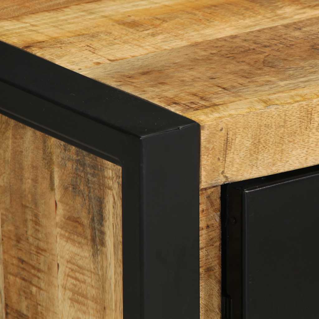 vidaXL Nachttisch 40x30x51 cm Raues Mangoholz