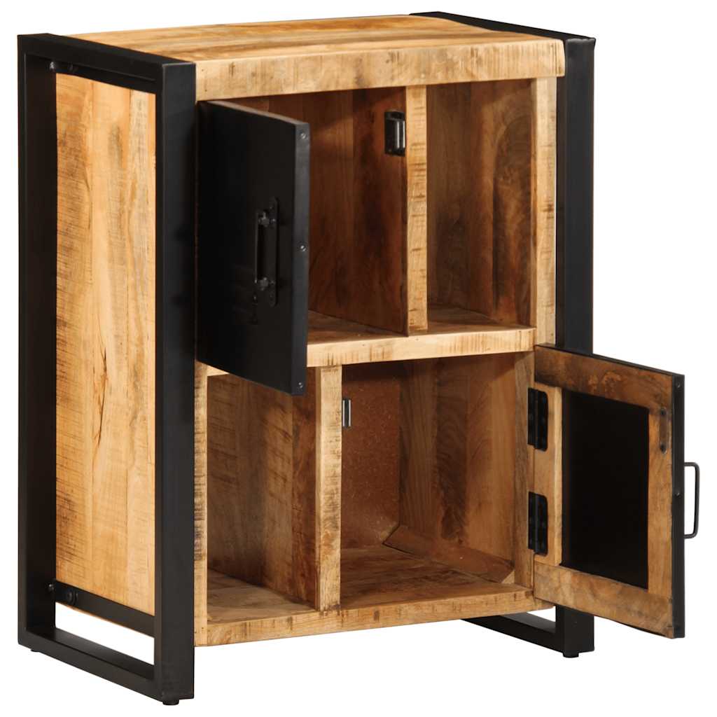 vidaXL Sideboard 55x35x70 cm Raues Mangoholz