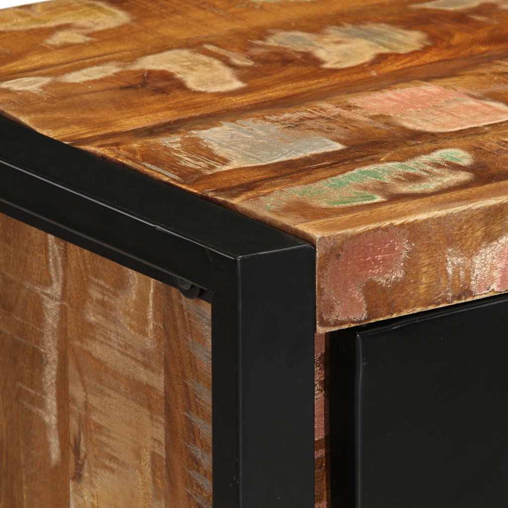 vidaXL Schubladenschrank Mehrfarbig 40x40x75 cm Altholz Massiv