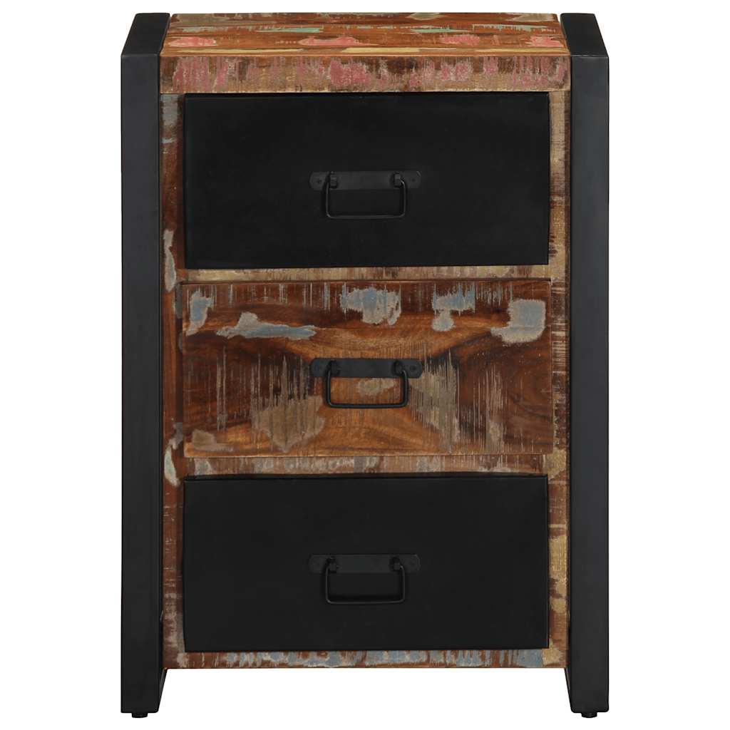 vidaXL Schubladenschrank Mehrfarbig 50x35x70 cm Massivholz Altholz