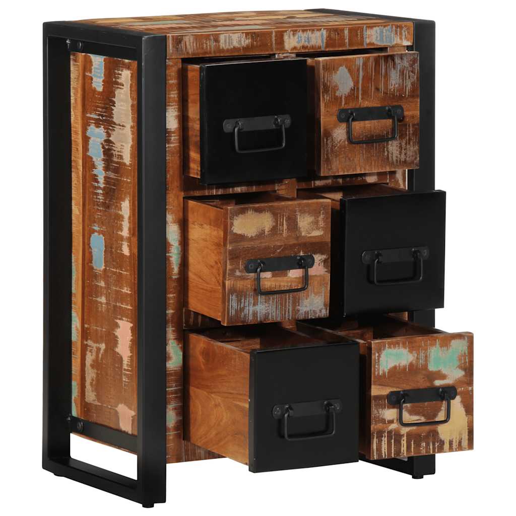 vidaXL Sideboard 50x35x70 cm Altholz Massiv