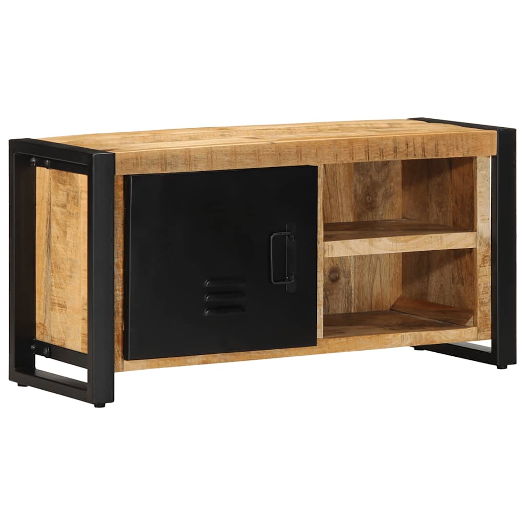 vidaXL TV-Schrank 80x30x40 cm Raues Massivholz Mango