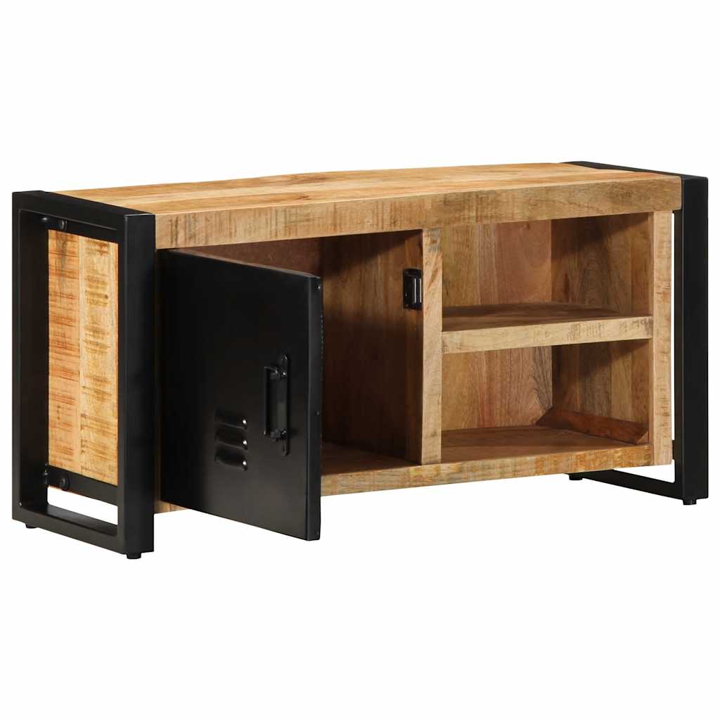 vidaXL TV-Schrank 80x30x40 cm Raues Massivholz Mango