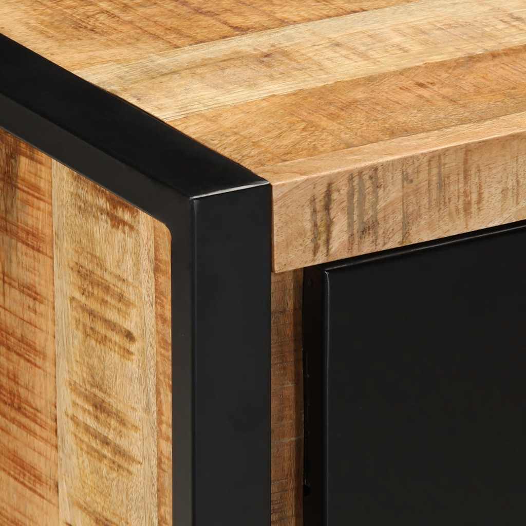 vidaXL TV-Schrank 80x30x40 cm Raues Massivholz Mango