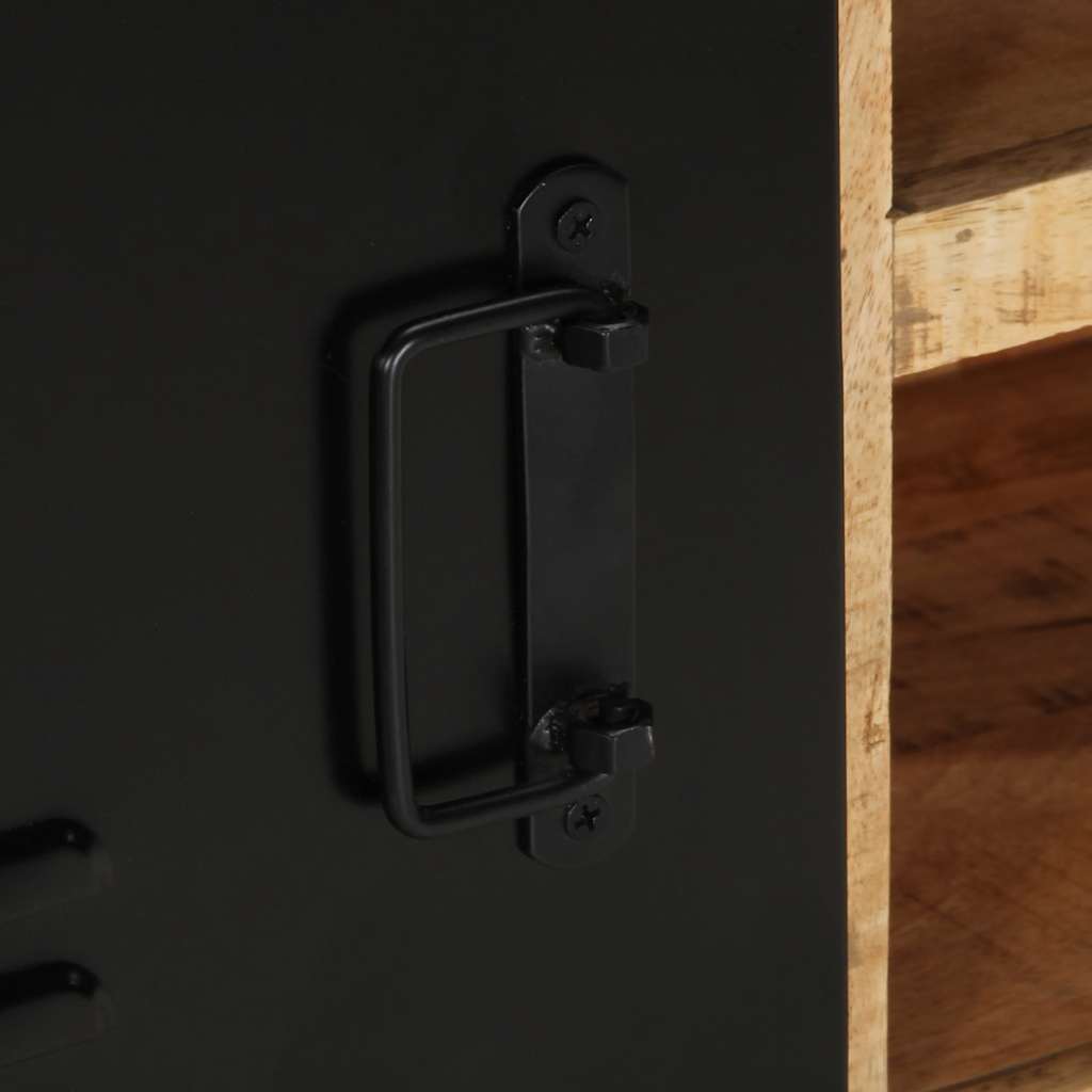 vidaXL TV-Schrank 80x30x40 cm Raues Massivholz Mango