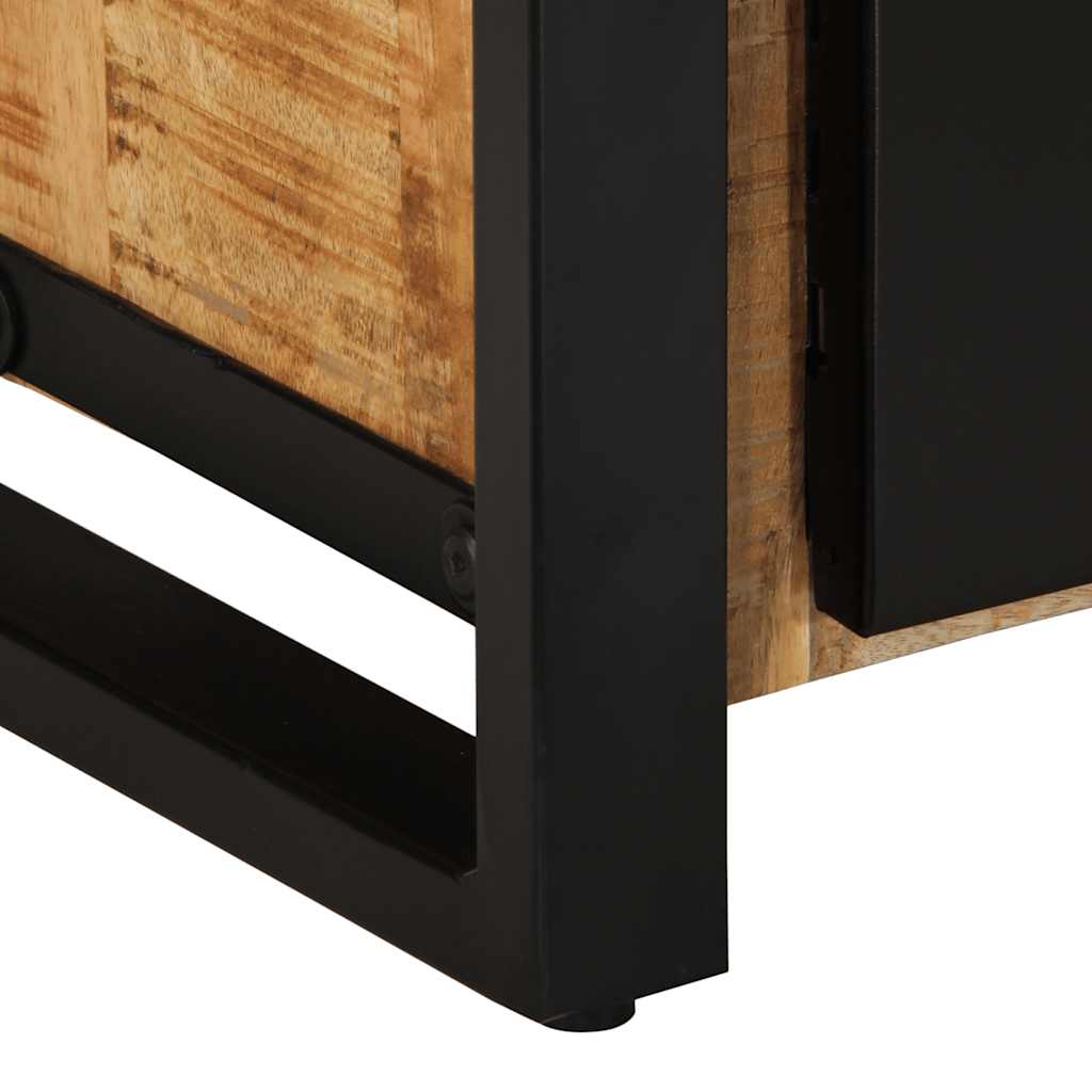 vidaXL TV-Schrank 80x30x40 cm Raues Massivholz Mango
