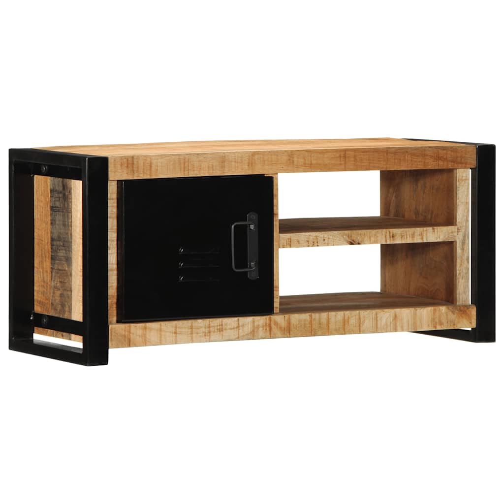 vidaXL TV-Schrank 80x30x35 cm Raues Massivholz Mango