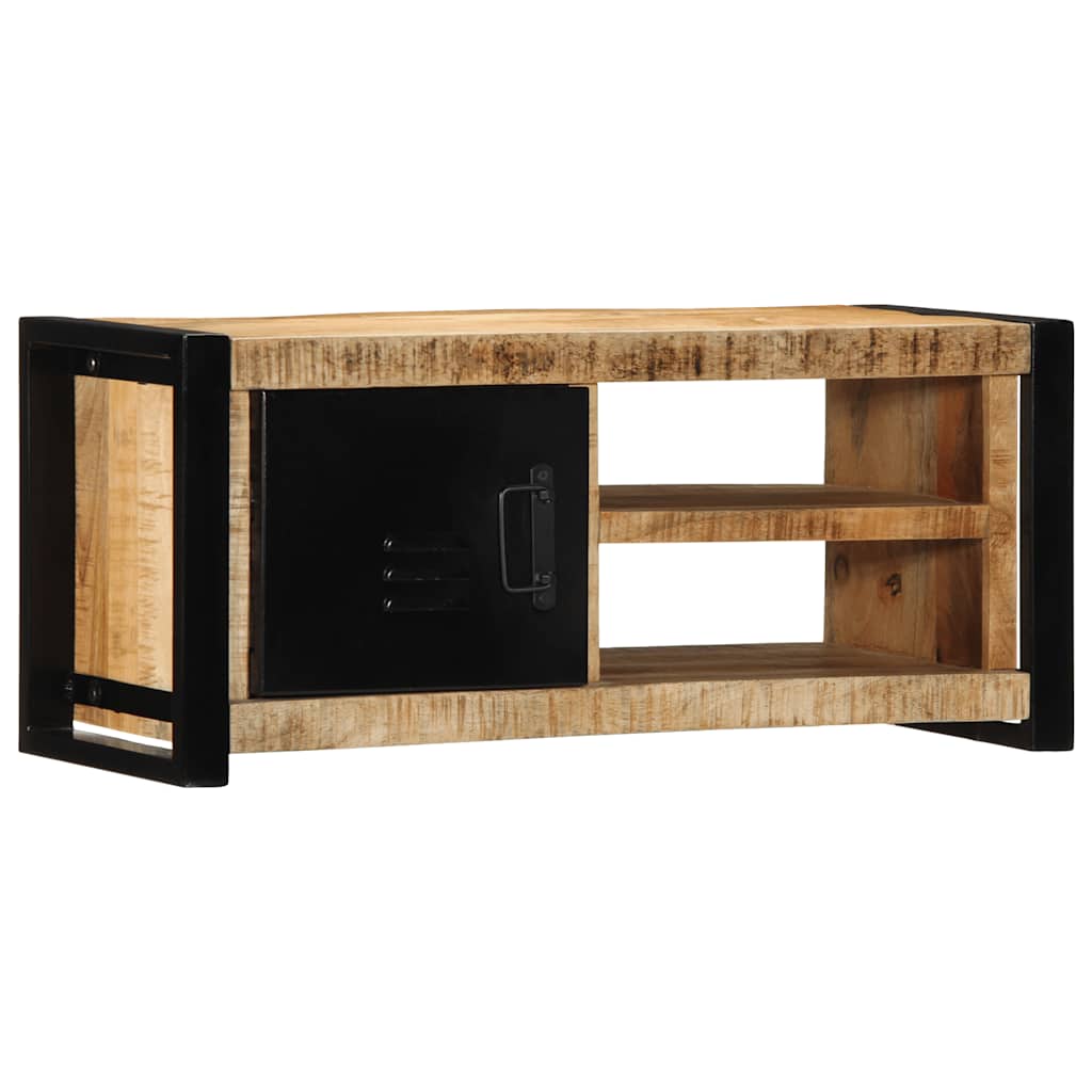 vidaXL TV-Schrank 80x30x35 cm Raues Massivholz Mango