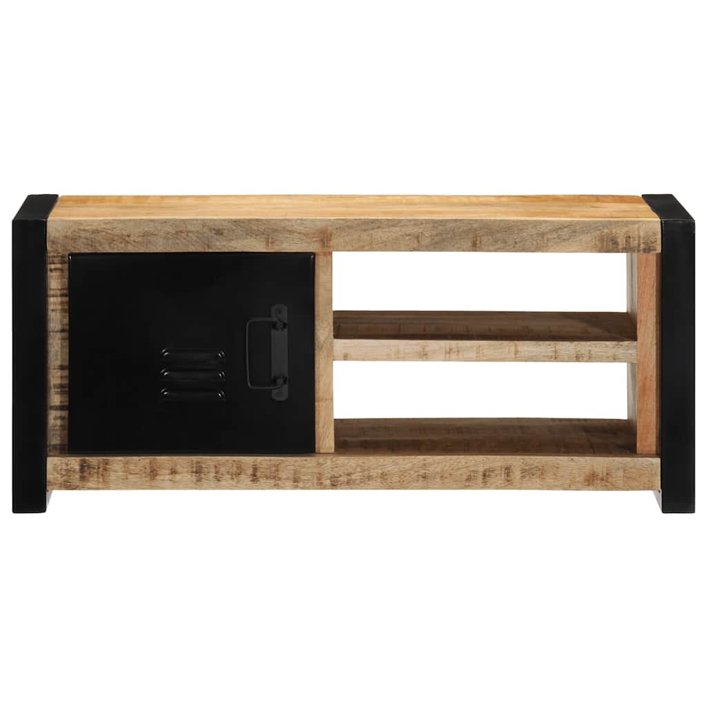 vidaXL TV-Schrank 80x30x35 cm Raues Massivholz Mango