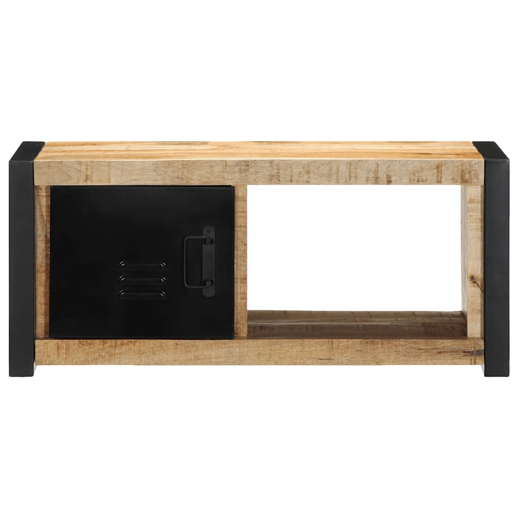 vidaXL TV-Schrank 80x30x35 cm Raues Massivholz Mango