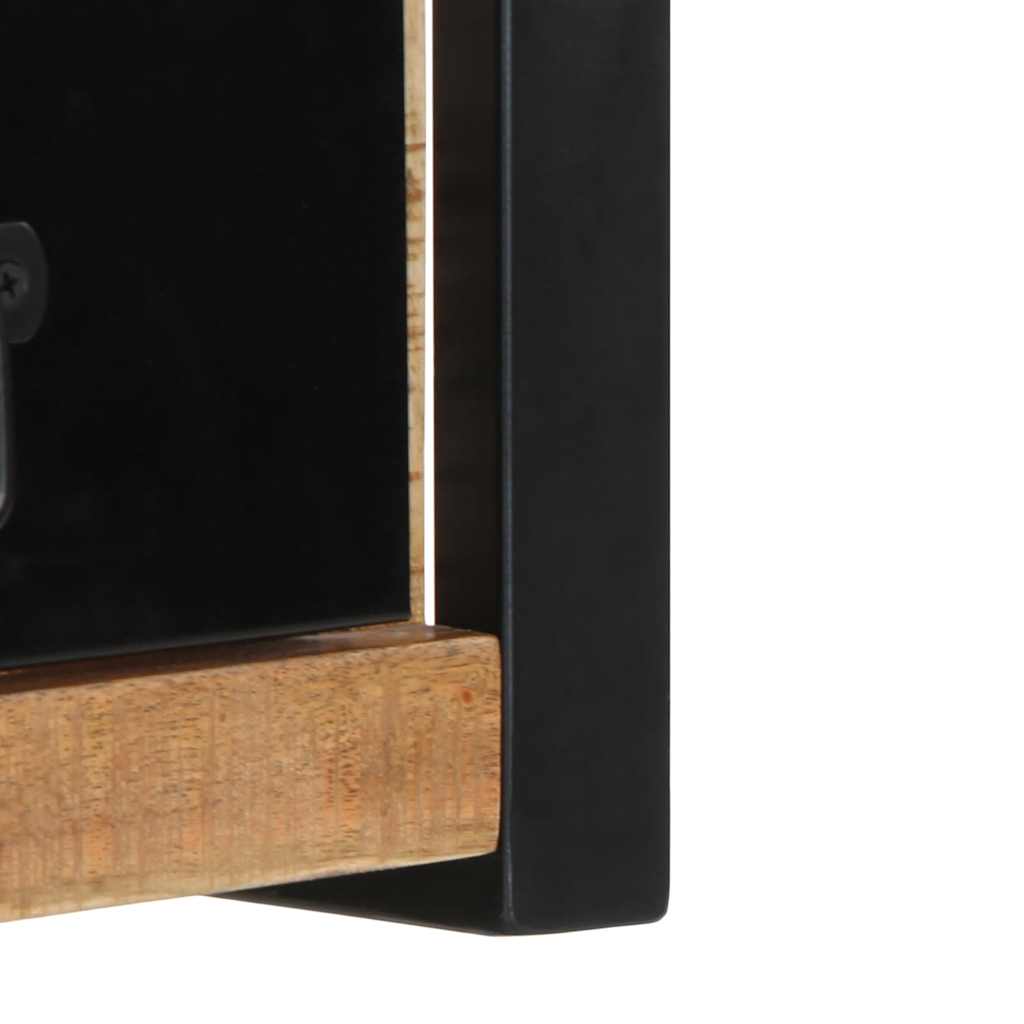 vidaXL TV-Schrank 100x30x25 cm Raues Massivholz Mango