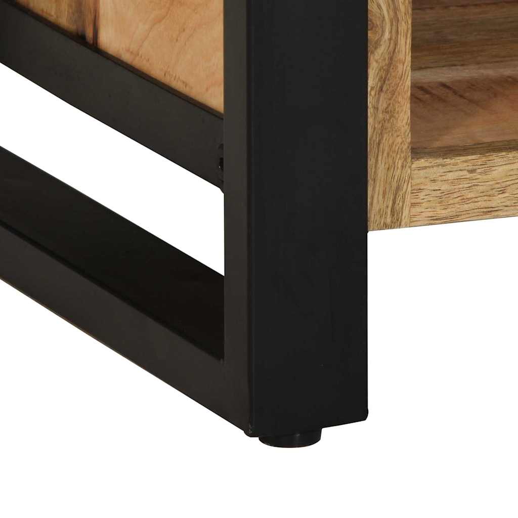 vidaXL Schuhbank Braun 100 x 40 x 50 cm Massivholz Mango