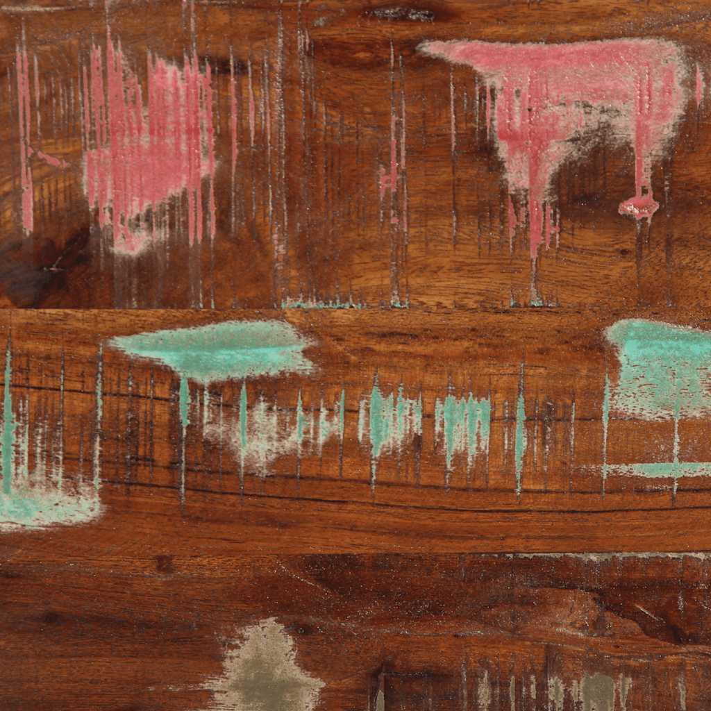 vidaXL Badschrank 40x30x90 cm Altholz Massivholz