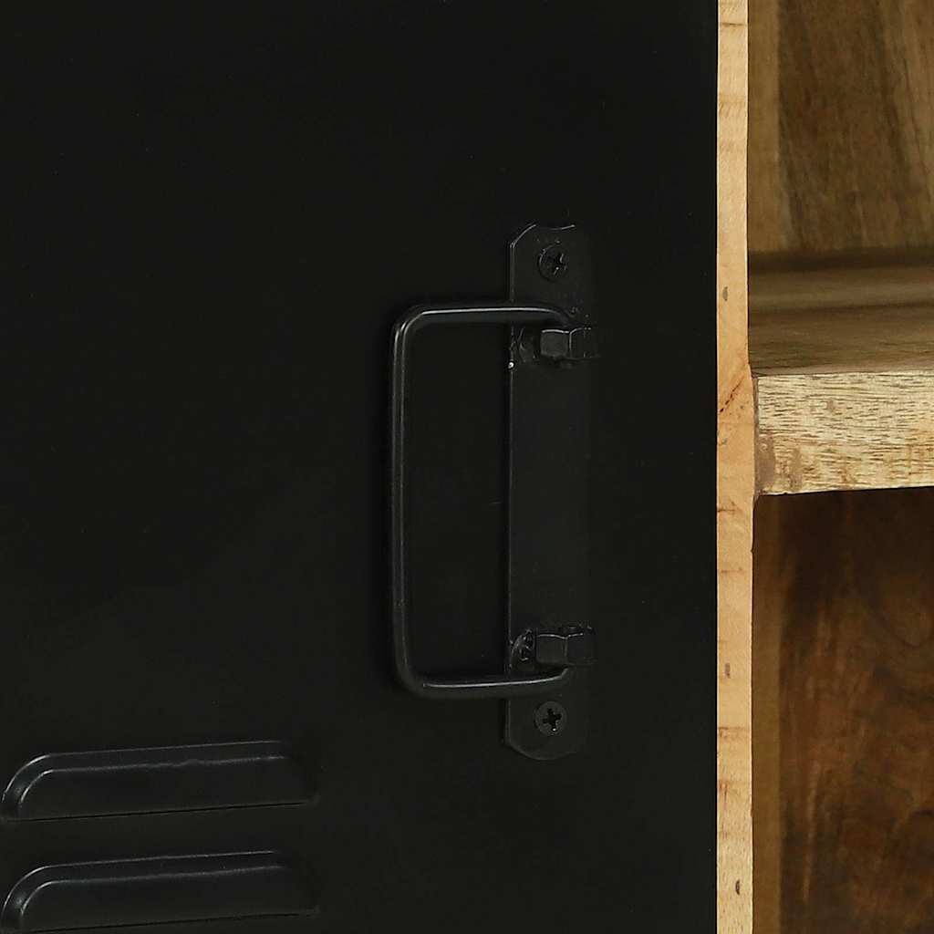 vidaXL Bank Schrank Braun 100 x 35 x 50 cm Massivholz Mango