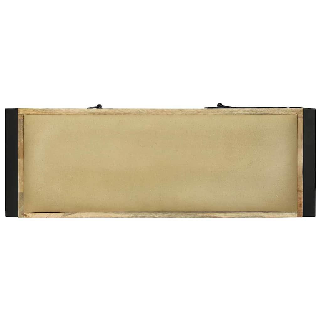 vidaXL Bank Schrank Braun 100 x 35 x 50 cm Massivholz Mango