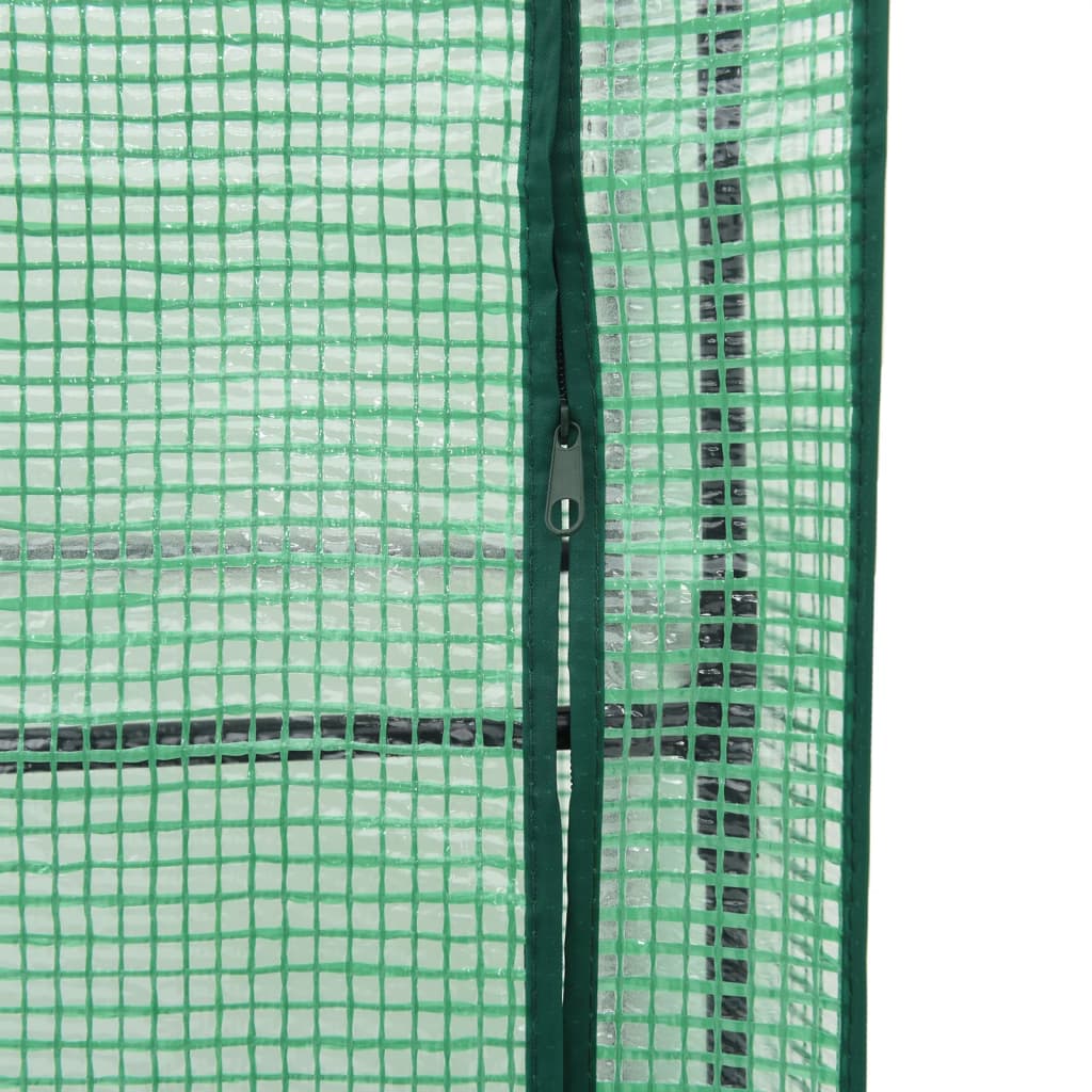 vidaXL Hochbeet mit Gewächshaus-Aufsatz Rattan-Optik 80x40x140 cm