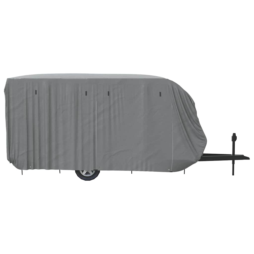 vidaXL Schutzhülle für Wohnwagen Grau 670x250x220 cm Vliesstoff