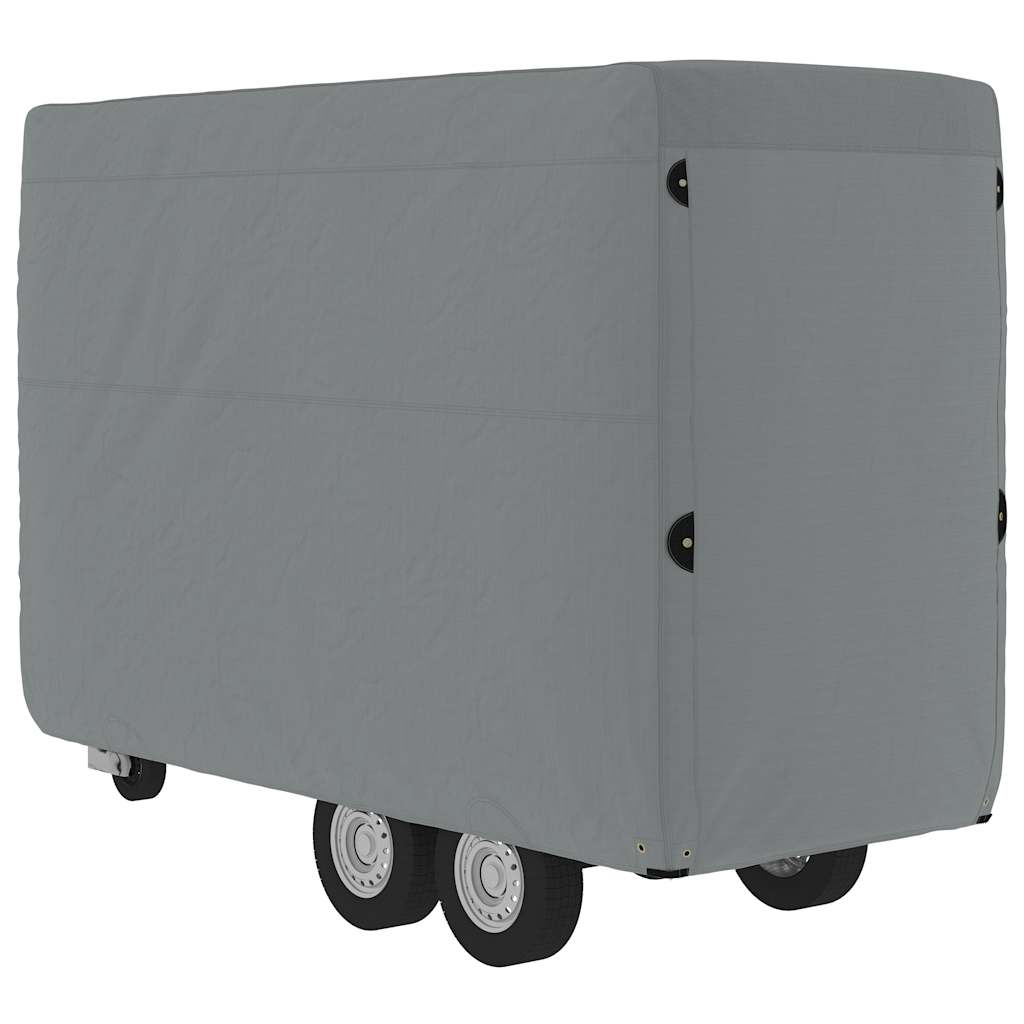 vidaXL Schutzhülle für Pferdeanhänger Grau 334x148x230 cm Vliesstoff