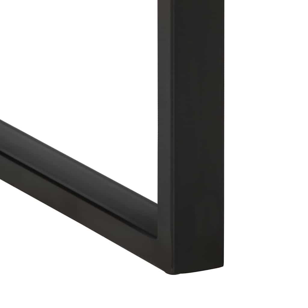 vidaXL Konsolentisch 100x35x75 cm Raues Massivholz Mango