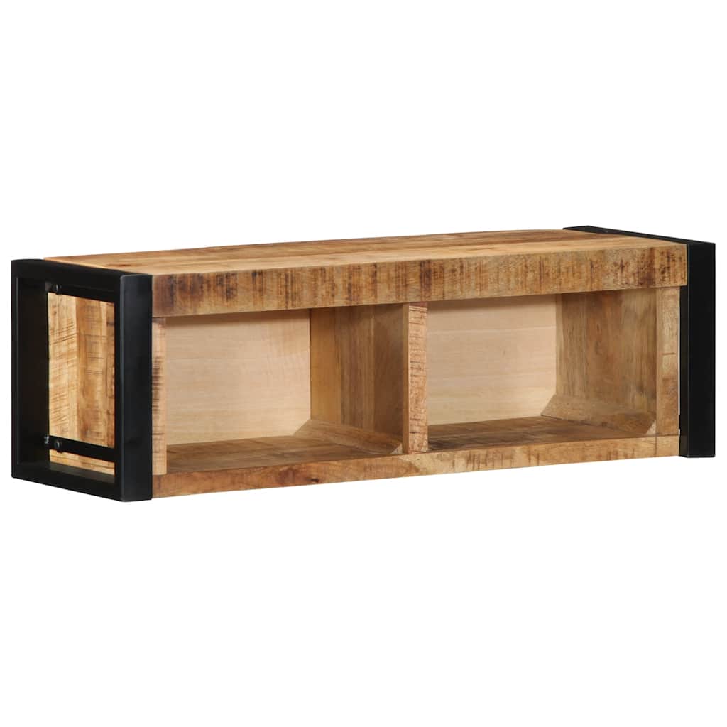 vidaXL TV-Schrank 80x30x25 cm Raues Massivholz Mango
