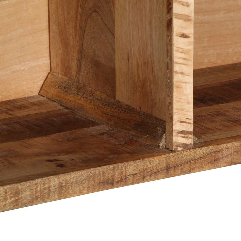 vidaXL TV-Schrank 80x30x25 cm Raues Massivholz Mango