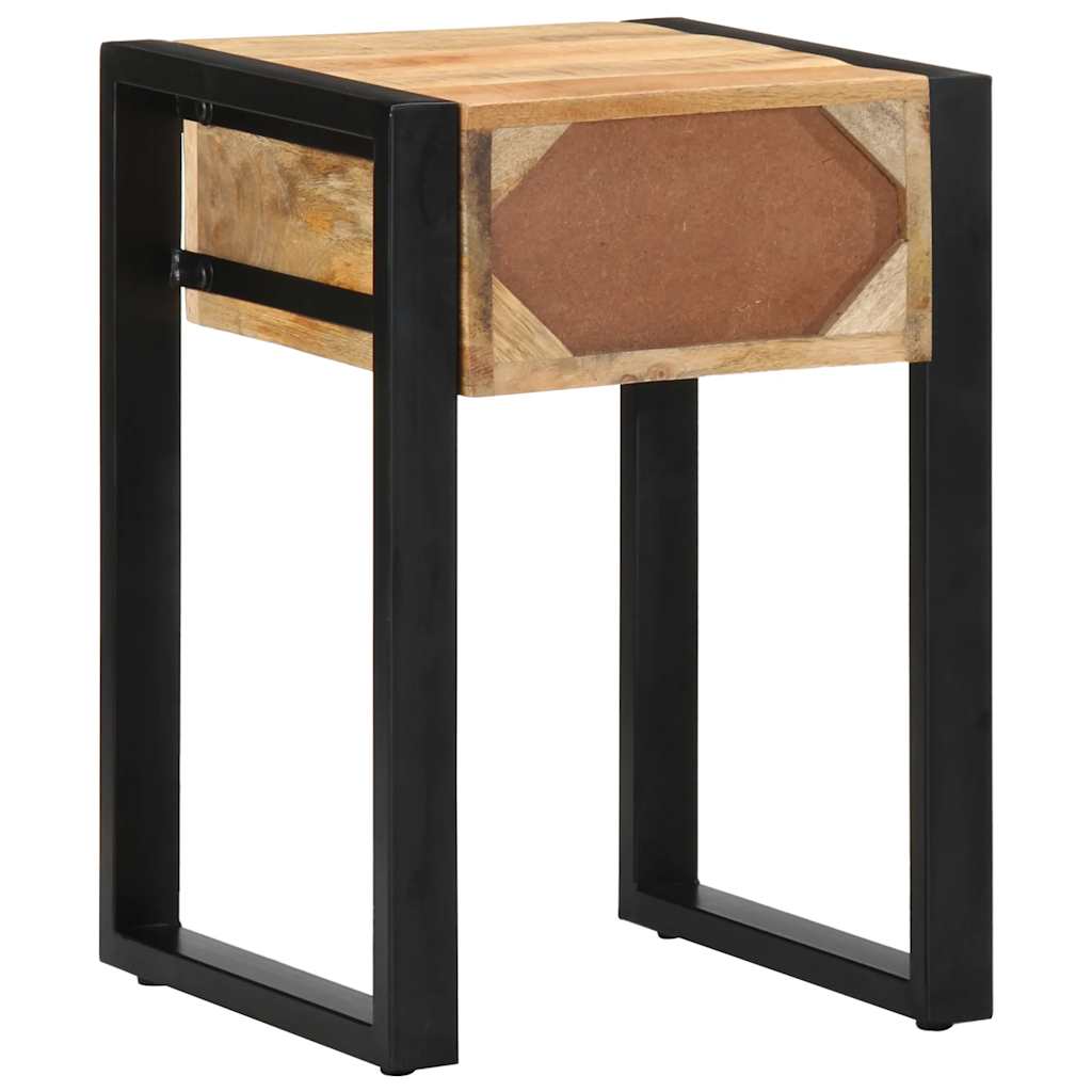 vidaXL Beistelltisch 35x35x50 cm Raues Massivholz Mango