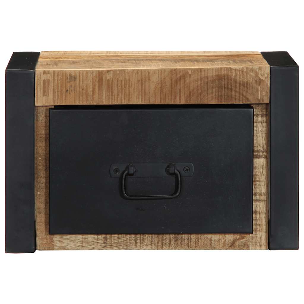 vidaXL Nachttisch 40x35x25 cm Raues Mango-Massivholz