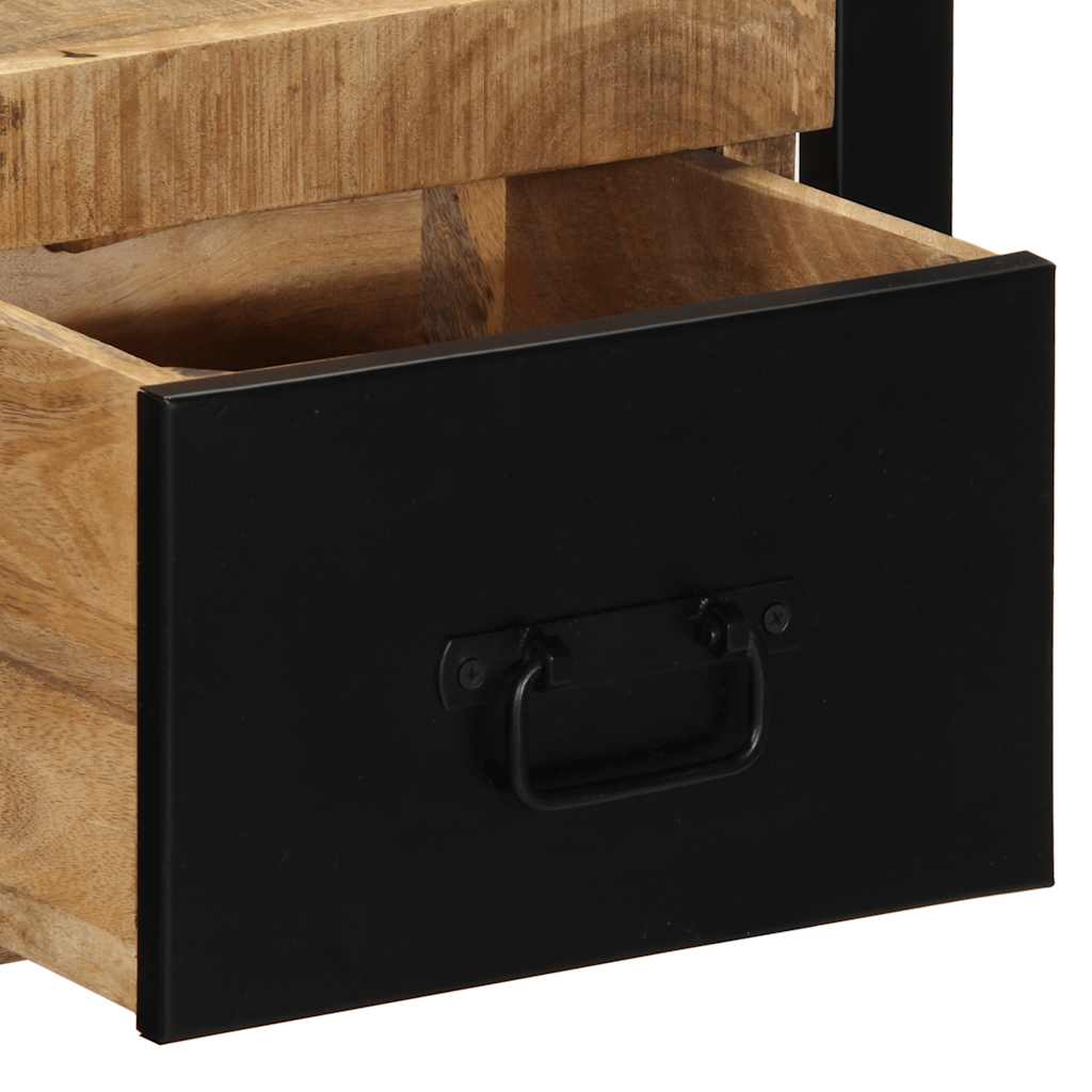 vidaXL Nachttisch 40x35x25 cm Raues Mango-Massivholz