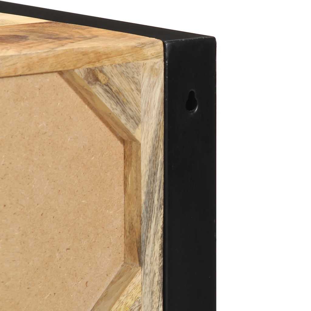 vidaXL Nachttisch 40x35x40 cm Raues Mango-Massivholz