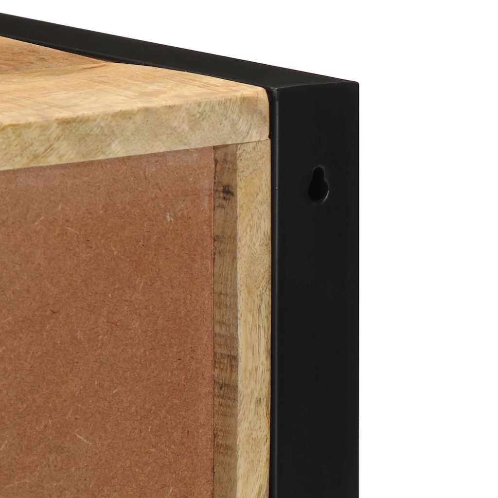 vidaXL Nachttische 2 Stk. 40x35x40 cm Raues Mango-Massivholz