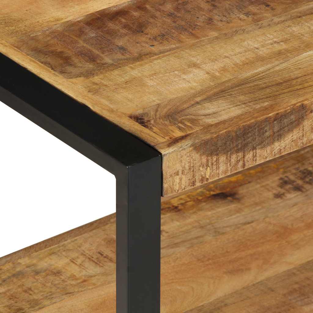 vidaXL Kleiderständer 80x40x190 cm Raues Massivholz Mango