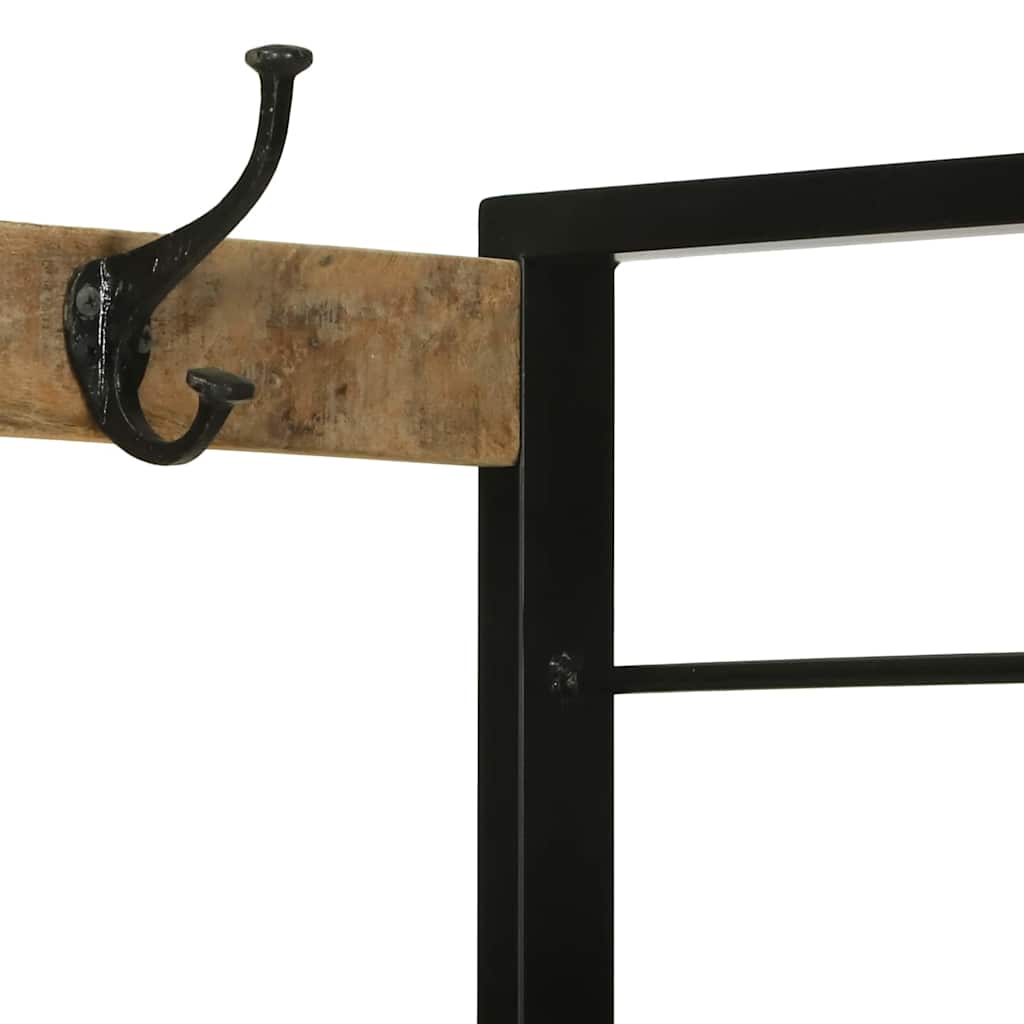 vidaXL Kleiderständer Braun 110 x 40 x 179 cm Massivholz Mango