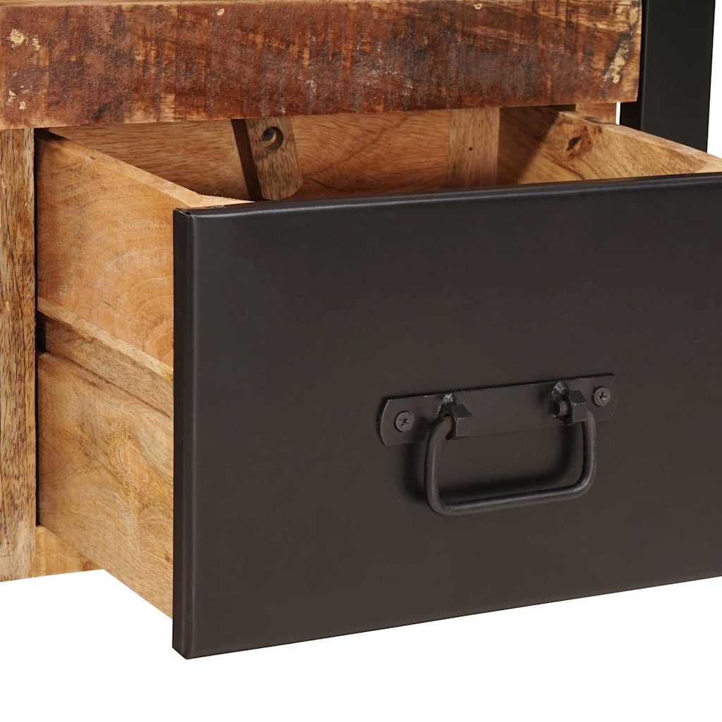 vidaXL Ankleidehaken mit Regal Braun 40 x 40 x 90 cm Massivholz Mango