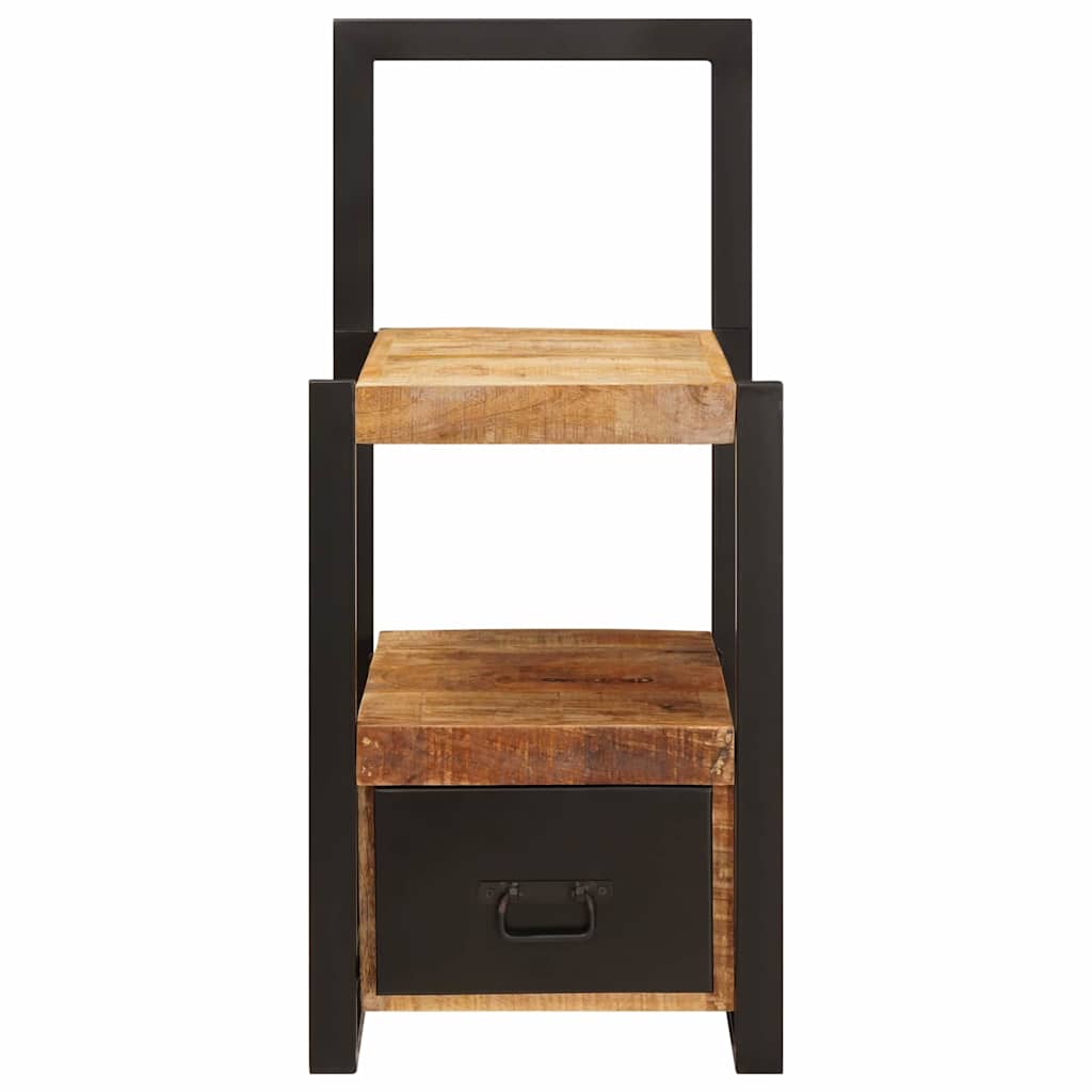 vidaXL Ankleidehaken mit Regal Braun 40 x 40 x 90 cm Massivholz Mango