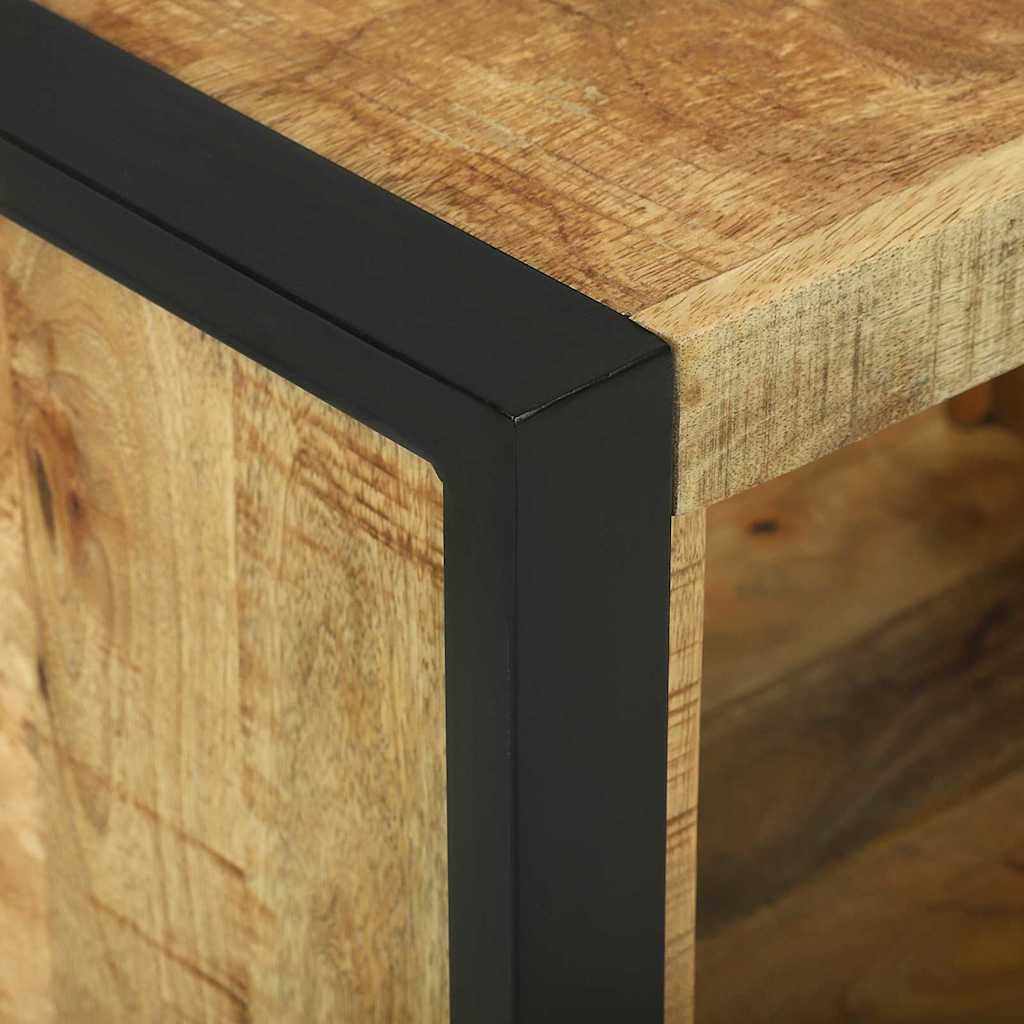 vidaXL Wandwürfel mit Speicher Braun 55 x 35 x 40 cm Massivholz Mango