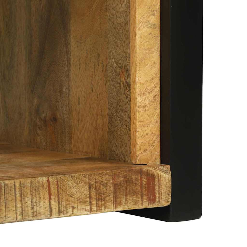 vidaXL Wandwürfel mit Speicher Braun 55 x 35 x 40 cm Massivholz Mango