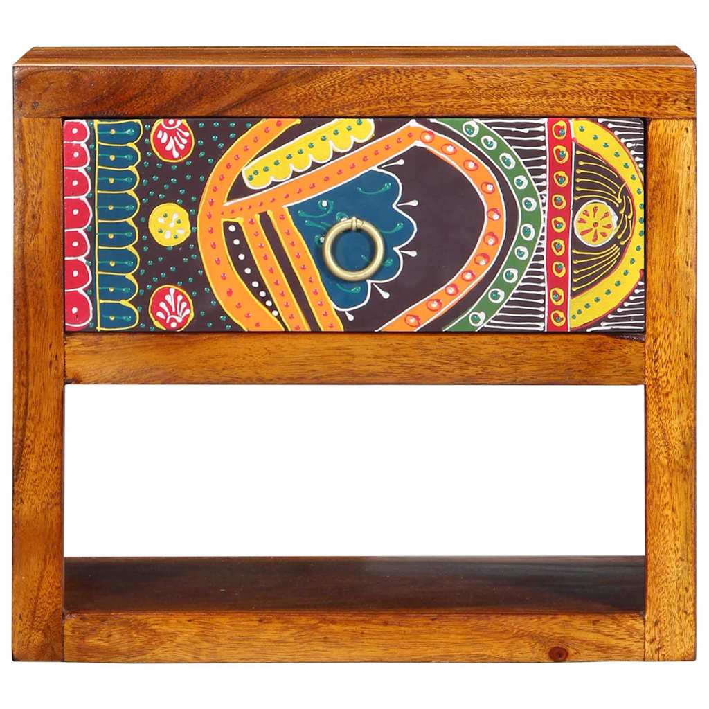 vidaXL Nachttisch Braun 40 x 35 x 35 cm Massivholz Akazie