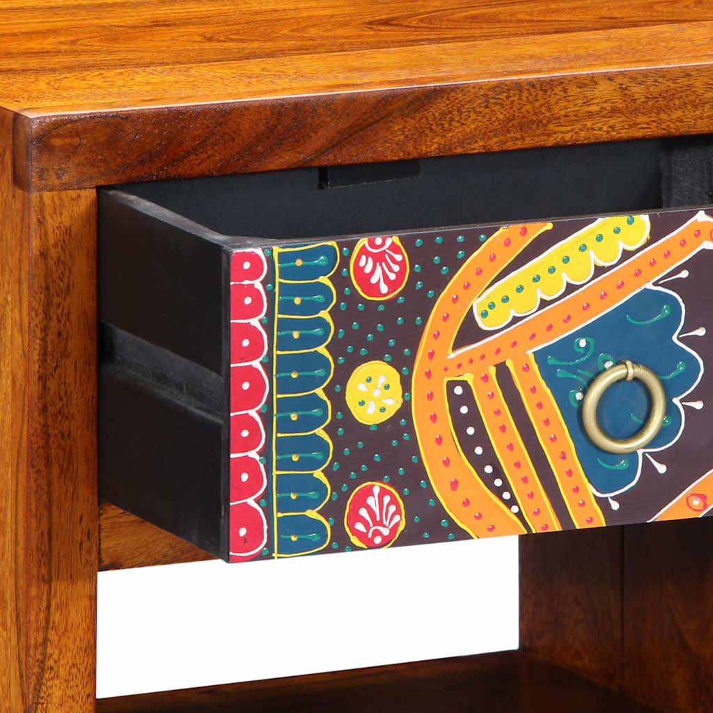 vidaXL Nachttisch Braun 40 x 35 x 35 cm Massivholz Akazie