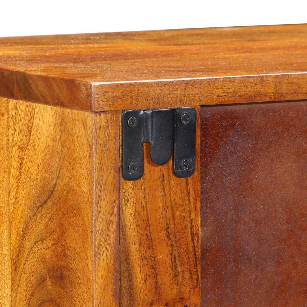 vidaXL Nachttisch mit Schubladen Braun 35 x 30 x 22 cm