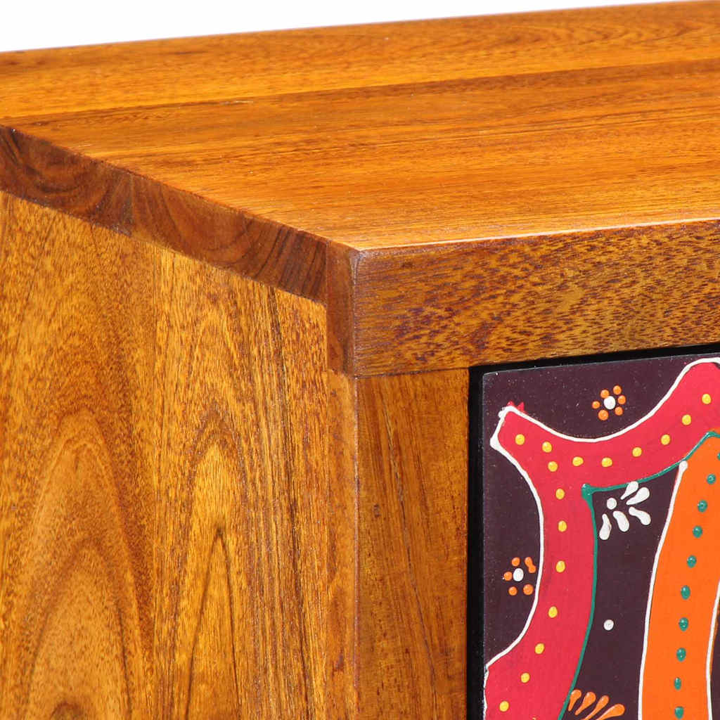 vidaXL Nachttisch Braun 35 x 30 x 40 cm Massivholz Akazie