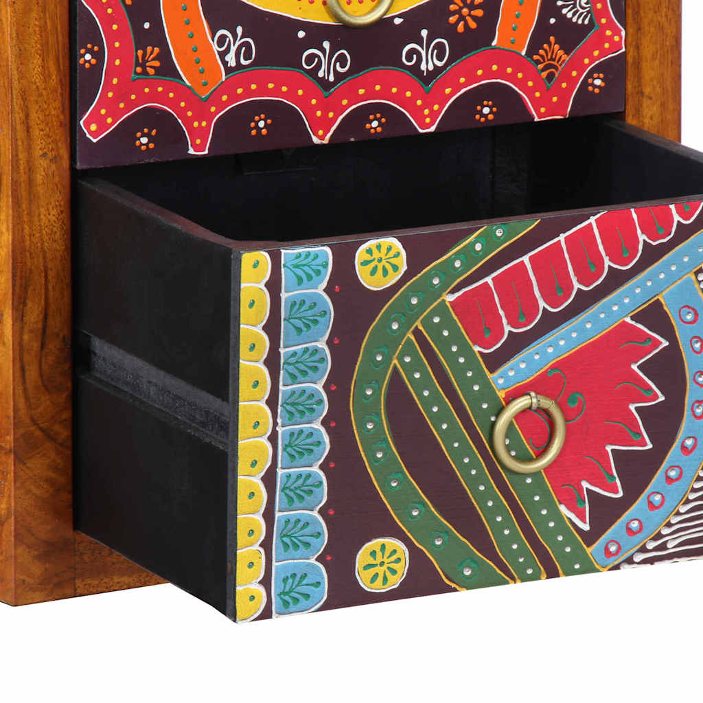 vidaXL Nachttisch Braun 35 x 30 x 40 cm Massivholz Akazie